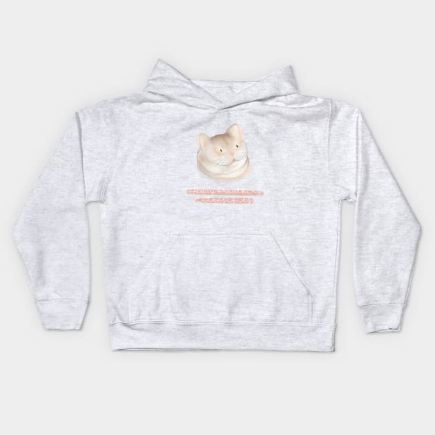 Heavy breathing cat Kids Hoodie by Mydrawingsz